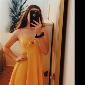 FOREVER 21 yellow sundress size L